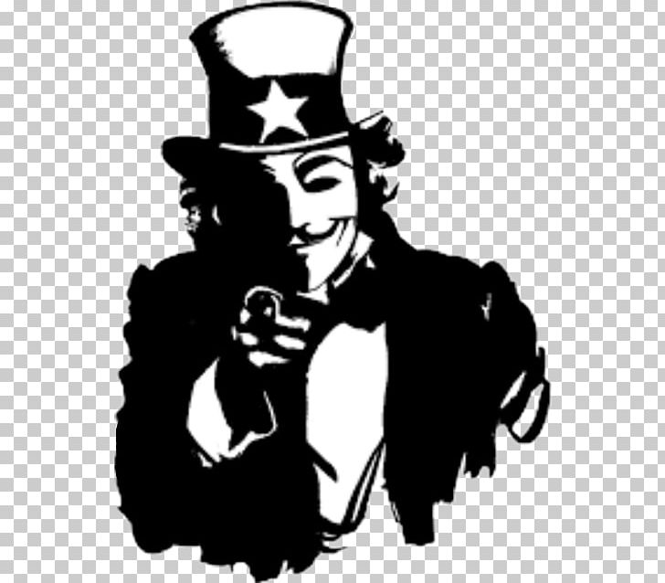 Uncle Sam Anonymous I Want You Hacker YouTube PNG, Clipart, Anonymity, Anonymous, Art, Black And White, Fictional Character Free PNG Download