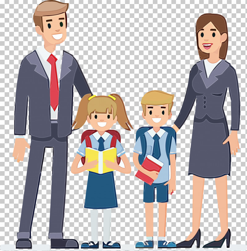 Cartoon Uniform Team Job Gesture PNG, Clipart, Cartoon, Conversation, Family Day, Gesture, Happy Family Day Free PNG Download