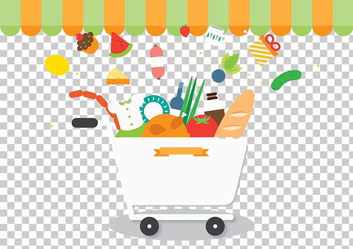 Shopping Cart Supermarket Flat Design PNG, Clipart, Area, Article, Cart, Cartoon, Coffee Shop Free PNG Download