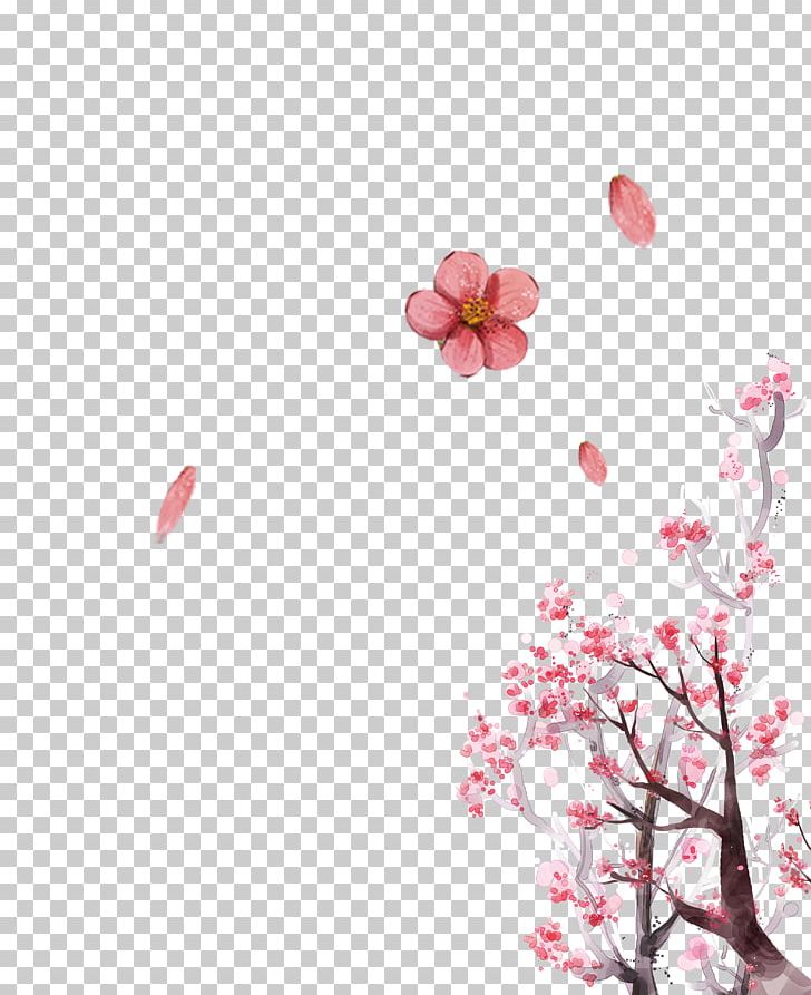 Poster Peach Illustration PNG, Clipart, Beautiful, Blooming, Blossom, Branch, Cherry Blossom Free PNG Download