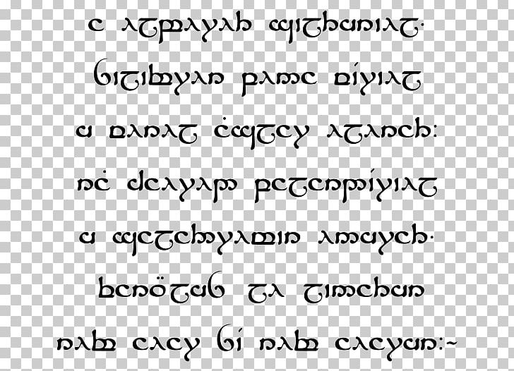 The Lord Of The Rings A Elbereth Gilthoniel Tengwar Quenya Sindarin PNG, Clipart, Angle, Area, Beret, Black And White, Black Speech Free PNG Download