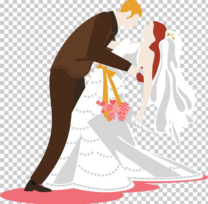 Wedding Couple Illustration PNG, Clipart, Bride, Bride And Groom, Brides, Couple, Creative Wedding Free PNG Download