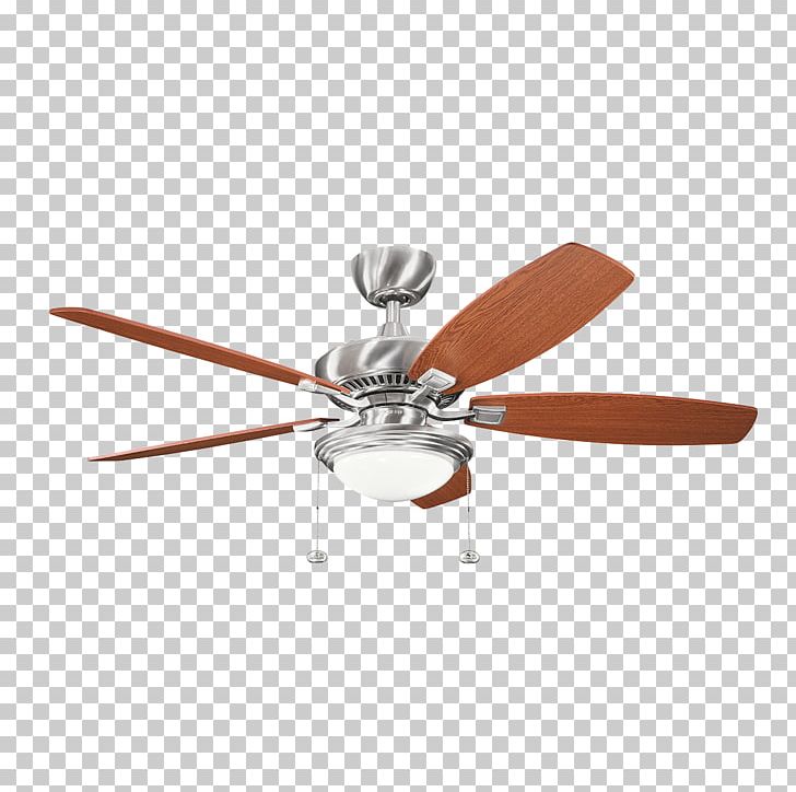 Light Ceiling Fans Brushed Metal Kichler Canfield Select PNG, Clipart, Blade, Brushed Metal, Bss, Ceiling, Ceiling Fan Free PNG Download