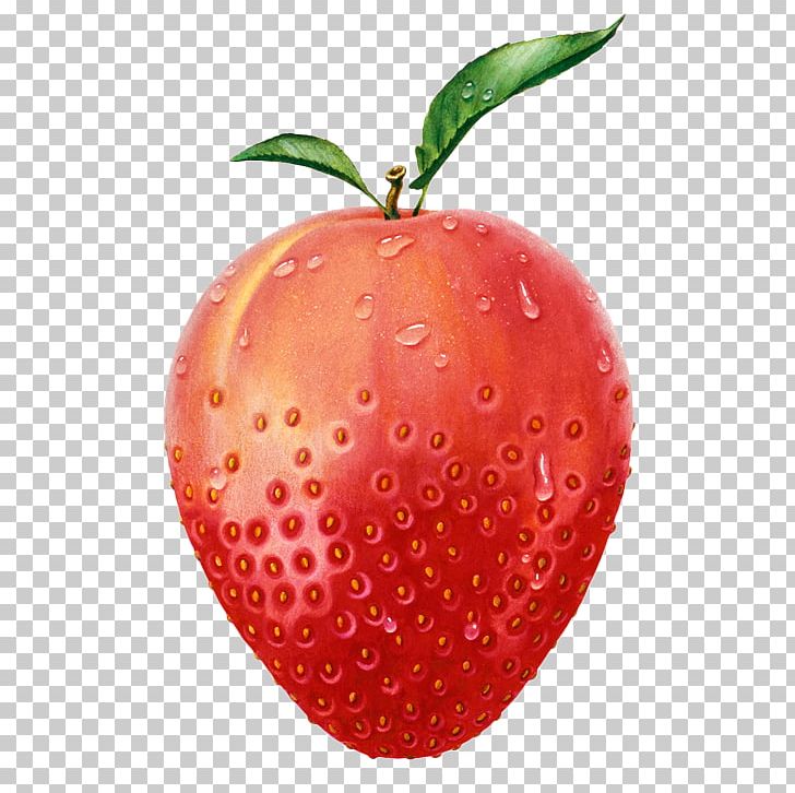 Strawberry Apple Fruit Peach Illustration PNG, Clipart, Accessory Fruit, Apple Fruit, Apple Logo, Diet Food, Drops Free PNG Download