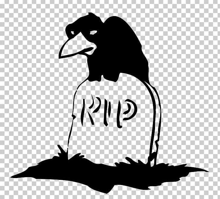 Headstone HP WinRunner Grave PNG, Clipart, Artwork, Beak, Bird, Black And White, Cartoon Free PNG Download
