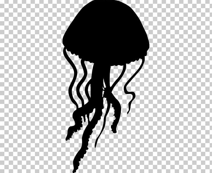Jellyfish Silhouette PNG, Clipart, Animal, Animals, Black, Black And White, Clip Art Free PNG Download