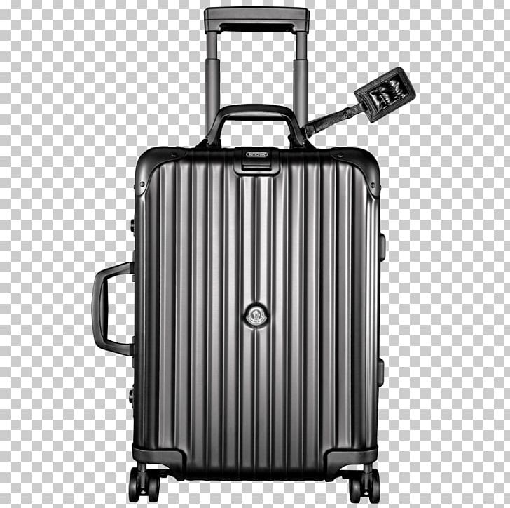 Moncler Rimowa Suitcase Baggage PNG, Clipart, Bag, Baggage, Black, Black And White, Brand Free PNG Download