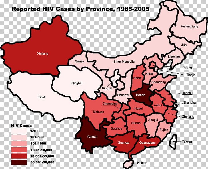 China Epidemiology Of HIV/AIDS Infection PNG, Clipart, Aids, Aidsmap, Area, Avert, China Free PNG Download