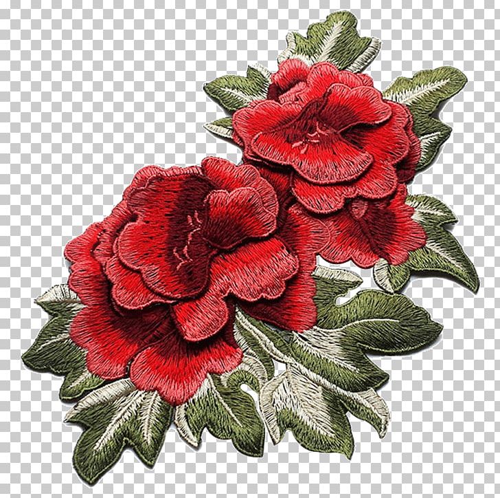 Garden Roses Clothing Embroidered Patch Embroidery Flower PNG, Clipart, Annual Plant, Applique, Azalea, Begonia, Clothing Free PNG Download