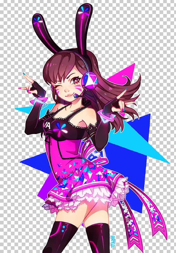 Overwatch D.Va Drawing Fan Art Anime PNG, Clipart, Action Figure, Anime, Art, Cartoon, Character Free PNG Download