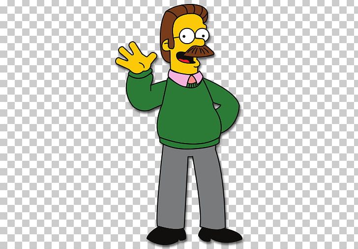 Ned Flanders The Simpsons Game Mr. Burns Homer Simpson PNG, Clipart, Beak, Bird, Cartoon, Duck, Ducks Geese And Swans Free PNG Download
