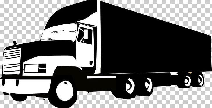 Pickup Truck Semi-trailer Truck PNG, Clipart, Black And White, Box Truck, Brand, Car, Cargo Free PNG Download