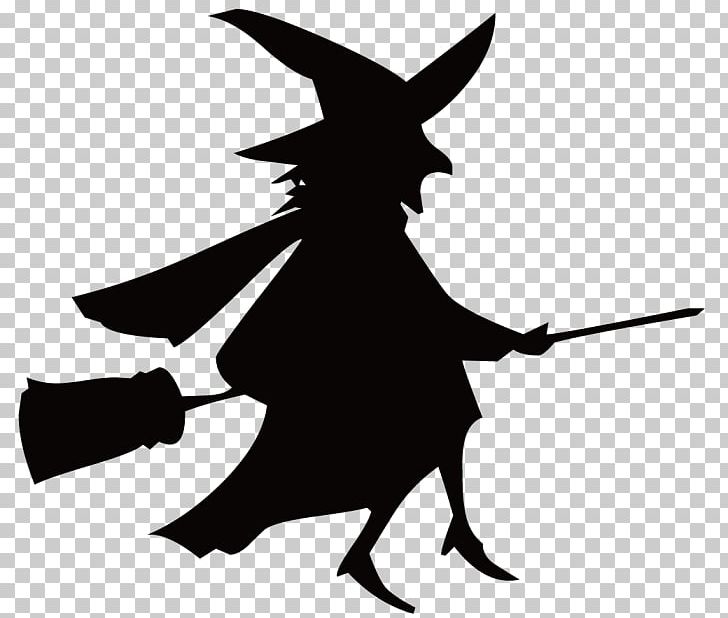 Silhouette Broom Witchcraft PNG, Clipart, Animals, Artwork, Black, Black And White, Broom Free PNG Download