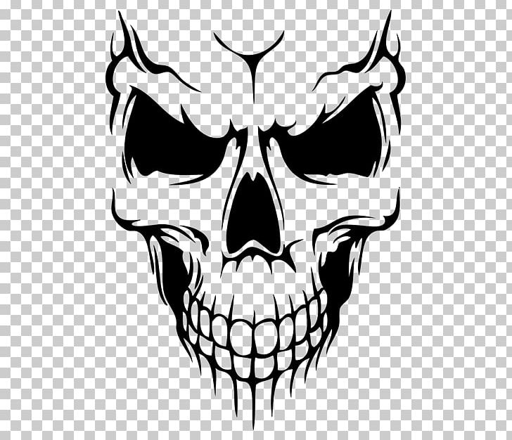Skull Decal Silhouette Drawing PNG, Clipart, Art, Artwork, Black, Black And White, Bone Free PNG Download