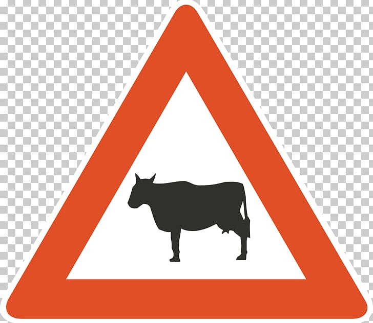 Warning Sign Traffic Sign PNG, Clipart, Angle, Area, Cattle, Cattle Like Mammal, Document Free PNG Download