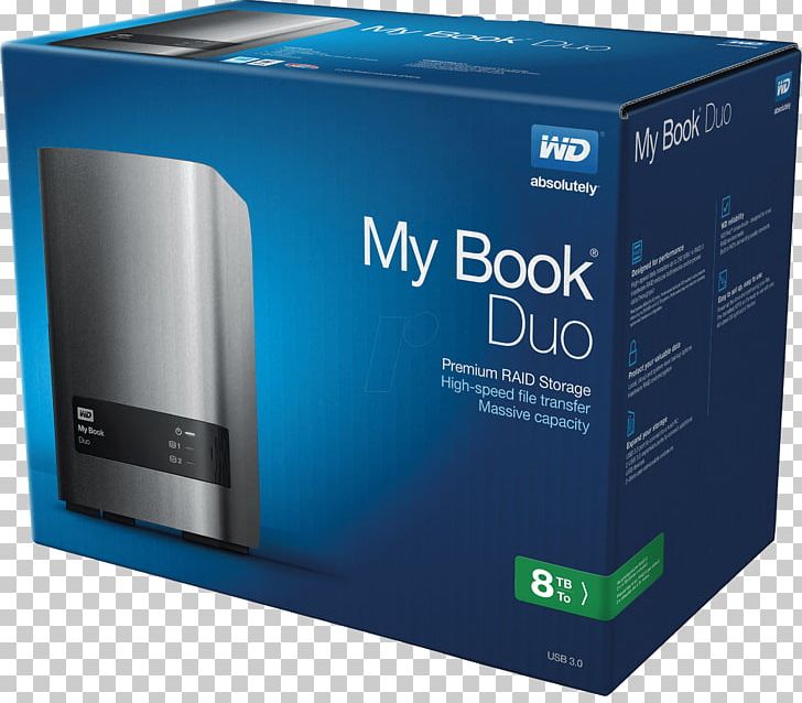3.5" External Hard Drive Western Digital My Book Duo Hard Drives WD My Book Duo Desktop RAID External Hard Drive PNG, Clipart, Book, Brand, Data Storage, Duo, Electronic Device Free PNG Download