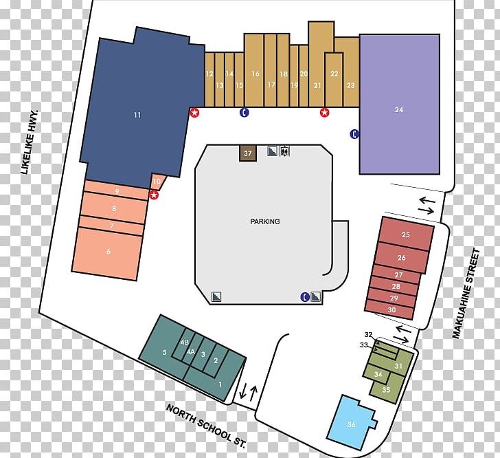 Kamehameha Shopping Center Shopping Centre Bobby's Barber Hairstyling Kam Gold Plus PNG, Clipart, Angle, Area, Churchs Chicken, Diagram, Floor Plan Free PNG Download