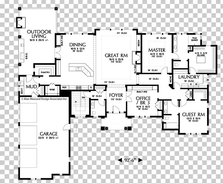 Floor Plan House Plan Alan Mascord Design Associates PNG, Clipart,  Free PNG Download