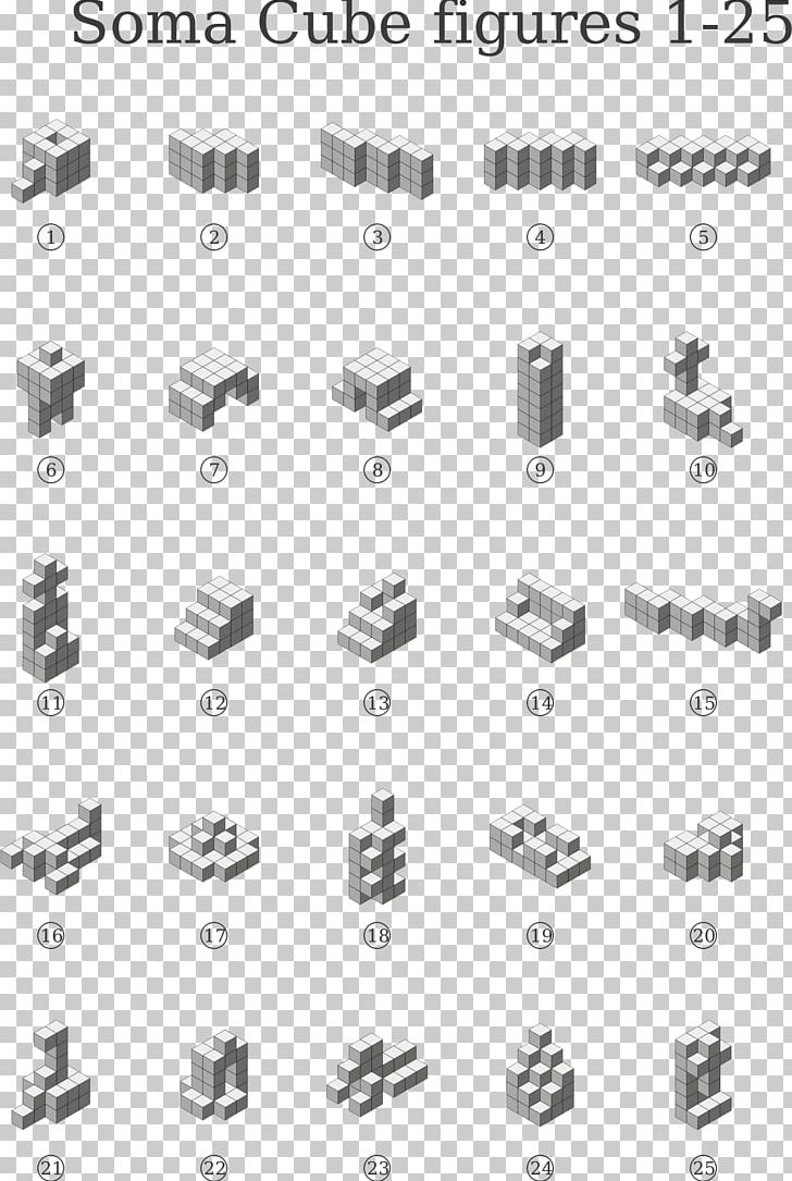 Soma Cube PNG, Clipart, Angle, Art, Black And White, Body Jewelry, Computer Icons Free PNG Download