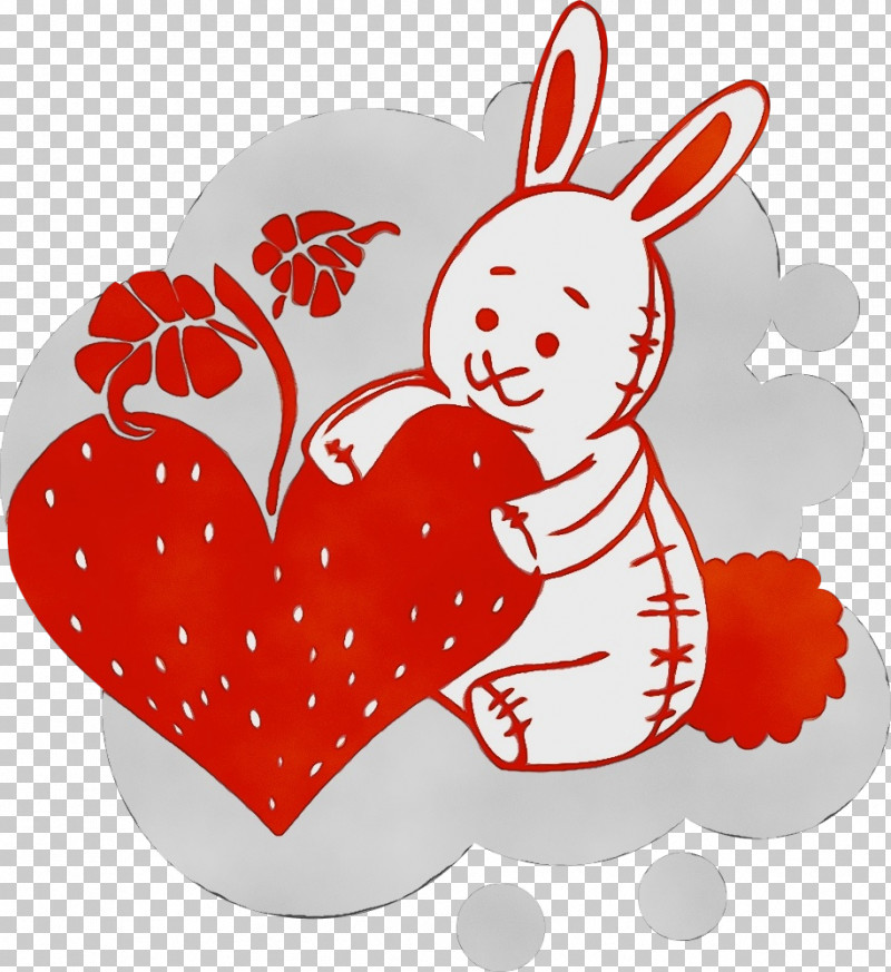 Easter Bunny PNG, Clipart, Cartoon, Easter Bunny, Heart, Love, Paint Free PNG Download