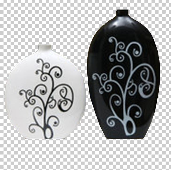 Flower-holder Vase Ceramic Decorative Arts Black And White PNG, Clipart, Black And White, Bottle, Ceramic, Christmas Decoration, Color Free PNG Download