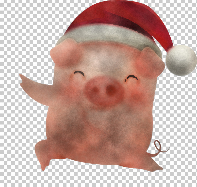 Merry Christmas Pig Cute Pig PNG, Clipart, Animation, Beard, Cartoon, Christmas, Cute Pig Free PNG Download