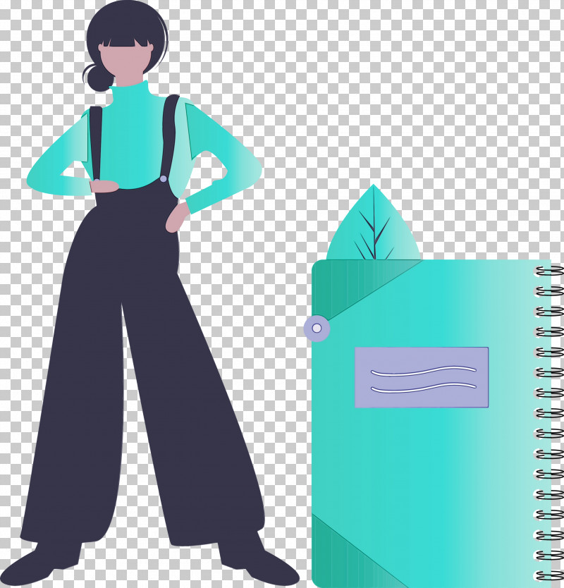 Standing PNG, Clipart, Girl, Notebook, Paint, Standing, Watercolor Free PNG Download