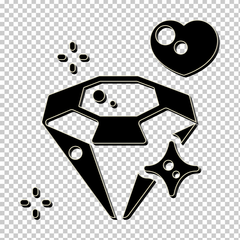 Wedding Icon Diamond Icon PNG, Clipart, Blackandwhite, Diamond Icon, Games, Logo, Wedding Icon Free PNG Download