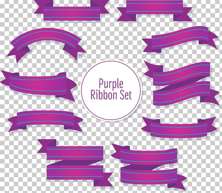 Purple Ribbon Design Material PNG, Clipart, Clip Art, Decorative Patterns, Design, Download, Font Free PNG Download