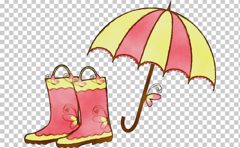Umbrella Pink Footwear PNG, Clipart, Footwear, Paint, Pink, Umbrella, Watercolor Free PNG Download