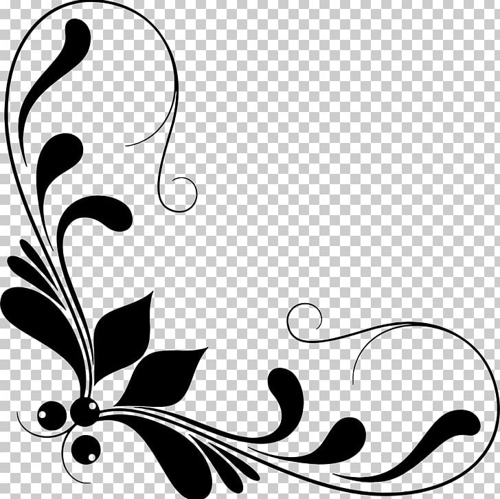 Floral Design PNG, Clipart, Artwork, Black, Black And White, Branch, Butterfly Free PNG Download