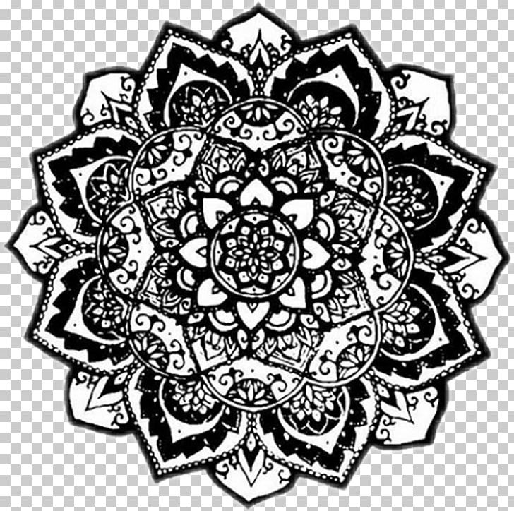 Mandala PicsArt Photo Studio Loca Drawing PNG, Clipart, Art, Black And White, Bobbi Brown Eye Contour Brush, Circle, Desktop Wallpaper Free PNG Download