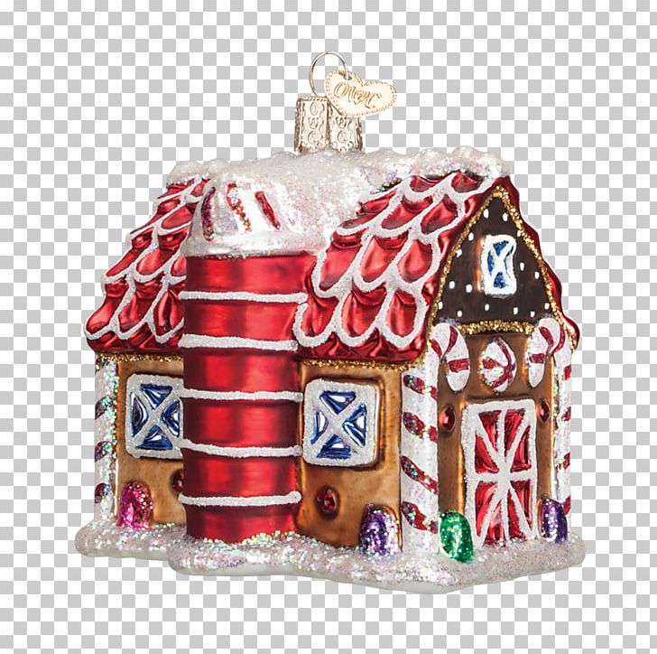 Candy Cane Gingerbread House Christmas Ornament Glass PNG, Clipart, Barn, Candy Cane, Christmas, Christmas Decoration, Christmas Ornament Free PNG Download