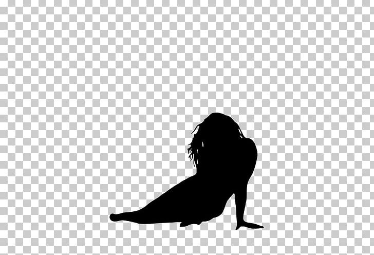 Silhouette Woman PNG, Clipart, Animals, Black, Black And White, Computer Wallpaper, Drawing Free PNG Download