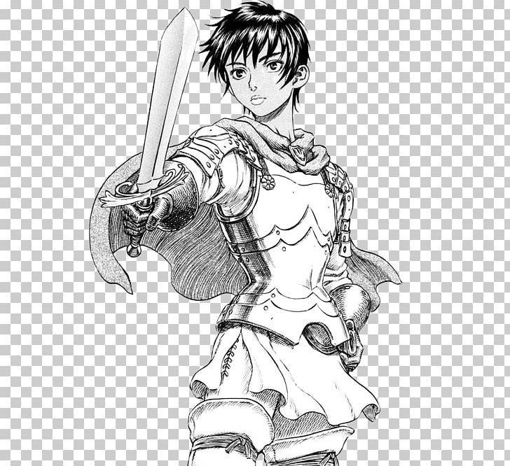 Casca Guts Griffith Berserk Drawing PNG, Clipart, Anime, Arm, Art, Artwork, Black And White Free PNG Download
