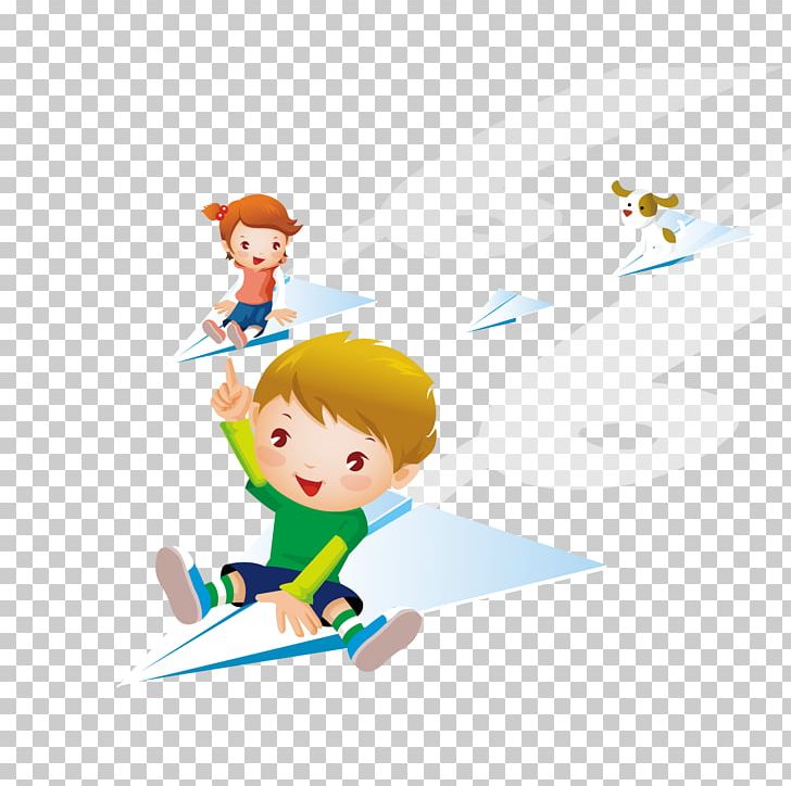Airplane Paper Plane PNG, Clipart, Boy, Cartoon, Child, Children, Computer Wallpaper Free PNG Download