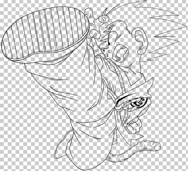 Line Art Goku Drawing Dragon Ball Cartoon PNG, Clipart, Angle, Arm, Black, Black And White, Cartoon Free PNG Download
