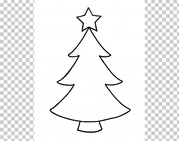 Christmas Tree Outline PNG, Clipart, Area, Black And White, Christmas