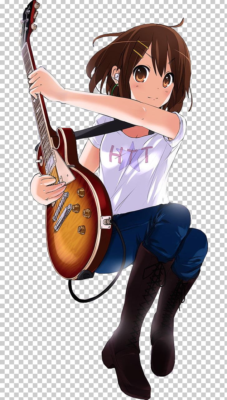 Yui Hirasawa Azusa Nakano Ritsu Tainaka Tsumugi Kotobuki K-On! PNG, Clipart, Anime, Azusa Nakano, Brown Hair, Drawing, Guitar Free PNG Download