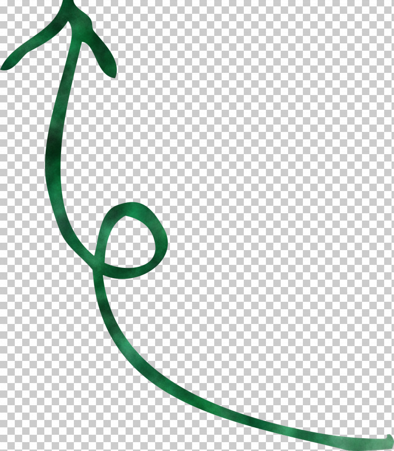 Curved Arrow PNG, Clipart, Curved Arrow, Green, Line, Plant Free PNG Download
