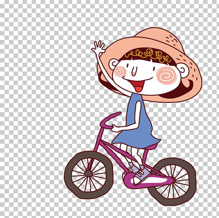 Child Cartoon Bicycle Illustration PNG, Clipart, Art, Baby Girl, Bicycle  Accessory, Bike, Bike Vector Free PNG