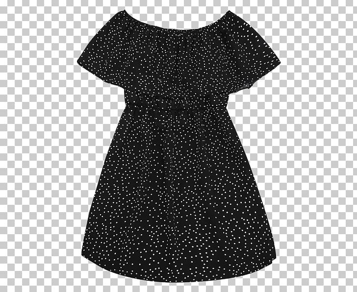 Little Black Dress Polka Dot Sleeve T-shirt PNG, Clipart, Black, Clothing, Cocktail Dress, Day Dress, Dress Free PNG Download