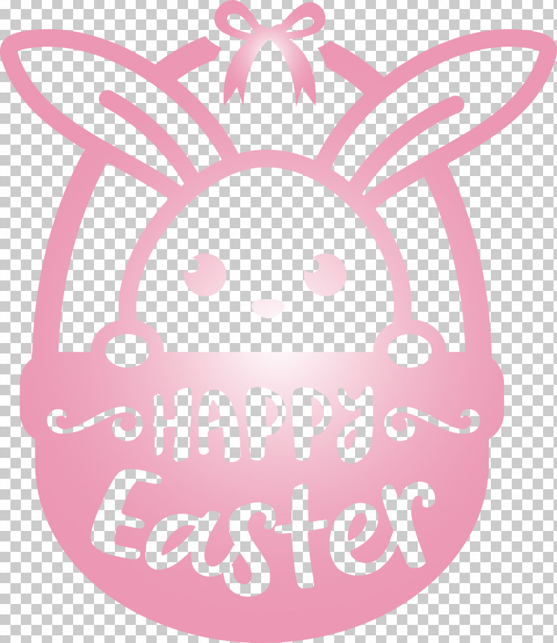 Happy Easter PNG, Clipart, Easter Bunny, Happy Easter, Magenta, Oval, Pink Free PNG Download