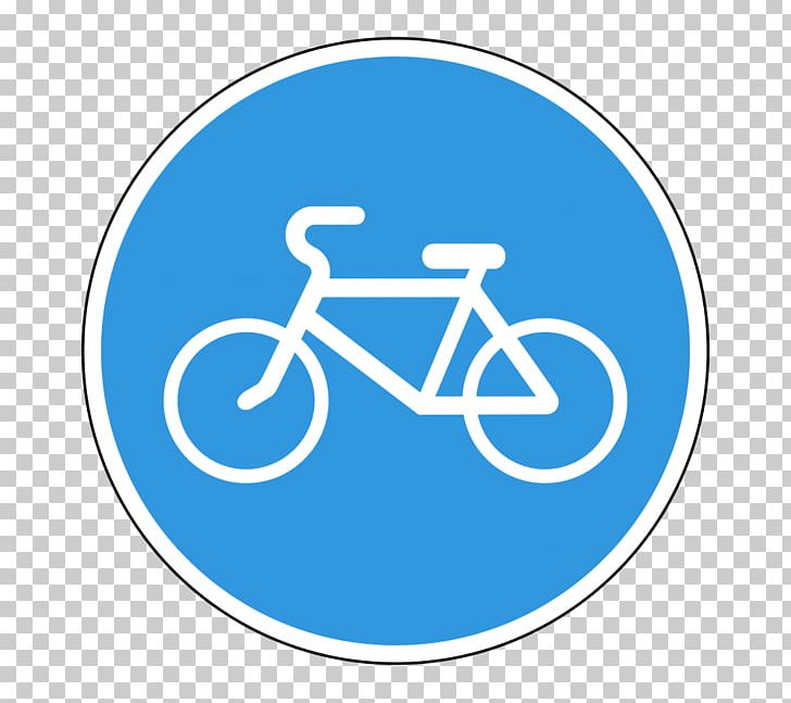 Bicycle Traffic Sign Cycling Motorcycle PNG, Clipart, Area, Bicycle, Blue, Cycling, Electric Blue Free PNG Download