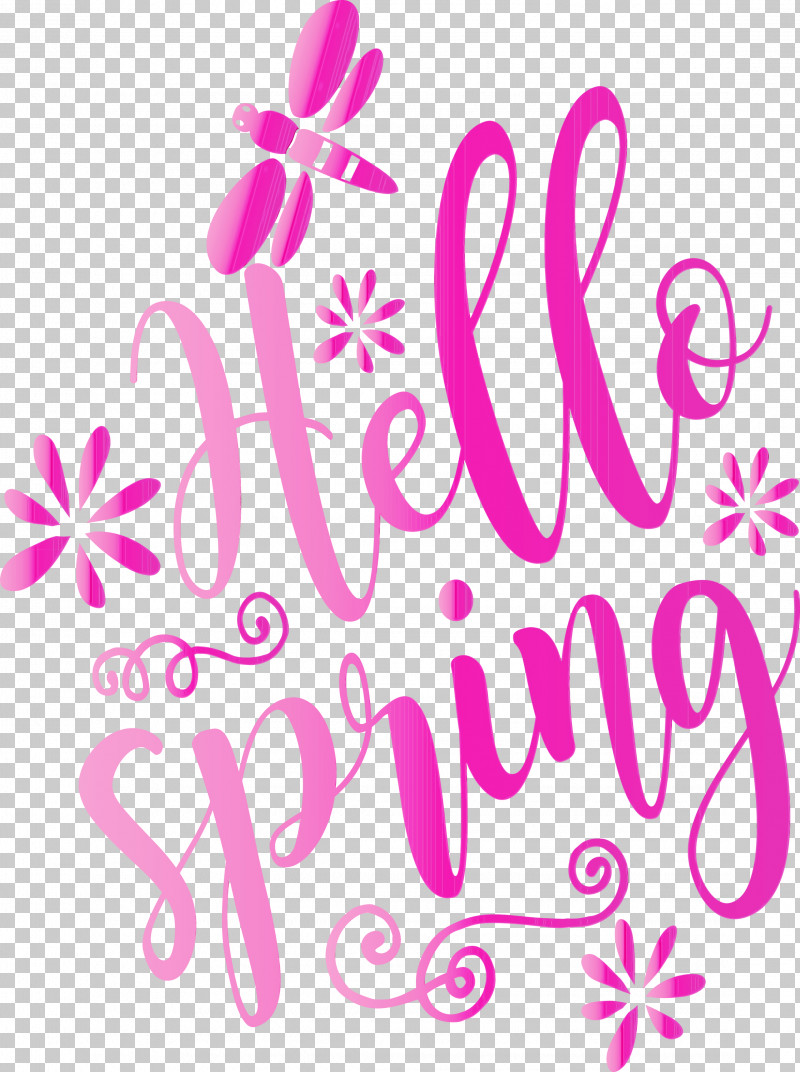 Text Pink Font Magenta PNG, Clipart, Hello Spring, Magenta, Paint, Pink, Spring Free PNG Download