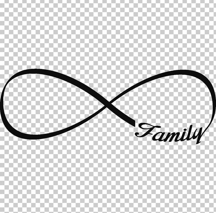 Infinity Symbol Sticker Family PNG, Clipart, Angle, Area, Black, Black And White, Brand Free PNG Download