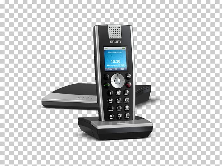 Snom VoIP Phone Digital Enhanced Cordless Telecommunications Handset Voice Over IP PNG, Clipart, Base Station, Business Telephone System, Cellular Network, Electronics, Gadget Free PNG Download