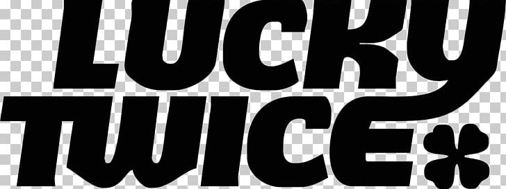 Logo Lucky Twice Font Brand PNG, Clipart, Album, Black And White, Brand, Download, Logo Free PNG Download