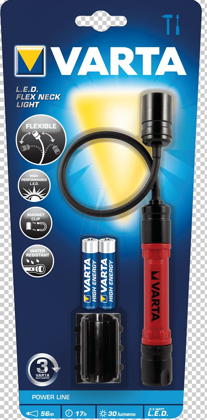 Flashlight VARTA Battery Light-emitting Diode PNG, Clipart, Aa Battery, Battery, Flashlight, Flex, Hardware Free PNG Download