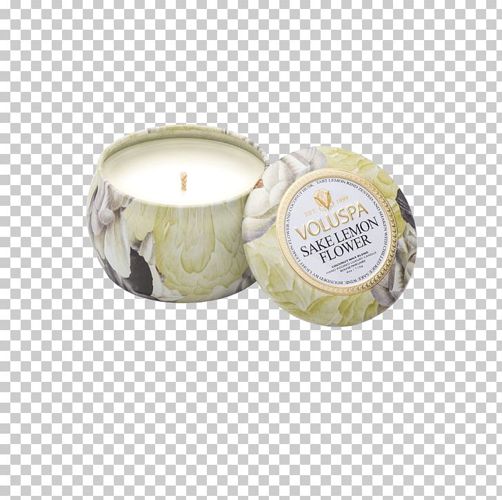 Lemon Candle Sake VOLUSPA Flower PNG, Clipart, Candle, Candle Wick, Citrus, Doftljus, Flower Free PNG Download